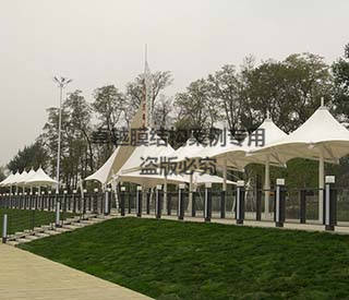 沈陽五里河碼頭景觀膜走廊結(jié)構