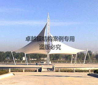 遼寧營口音樂廣場膜結(jié)構飛燕景觀