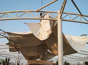 膜結(jié)構(gòu)中膜布怎么安裝？