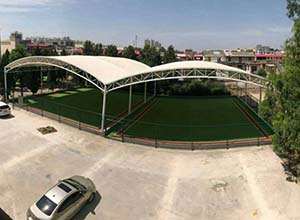 門球場膜結(jié)構(gòu)頂棚/罩棚有哪些優(yōu)點？(圖文)