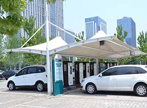 運城<font color='red'>膜結構車棚</font>【廠家直銷】運城膜結構停車棚,張拉膜車棚