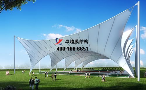  克拉瑪依膜結構網(wǎng)球場門球場籃球場（ 克拉瑪依市體育場 ）設計施工安裝案例