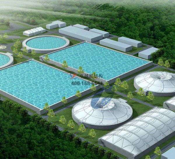 安<font color='red'>污水池膜結構</font>封閉加蓋【專業(yè)廠家】 　　