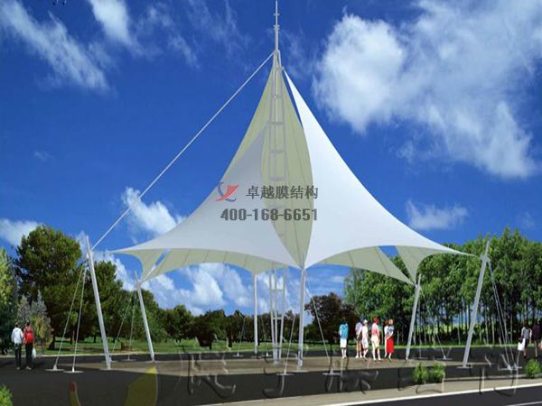 商洛景觀<font color='red'>張拉膜結構</font>遮陽棚【生產廠家】 　　