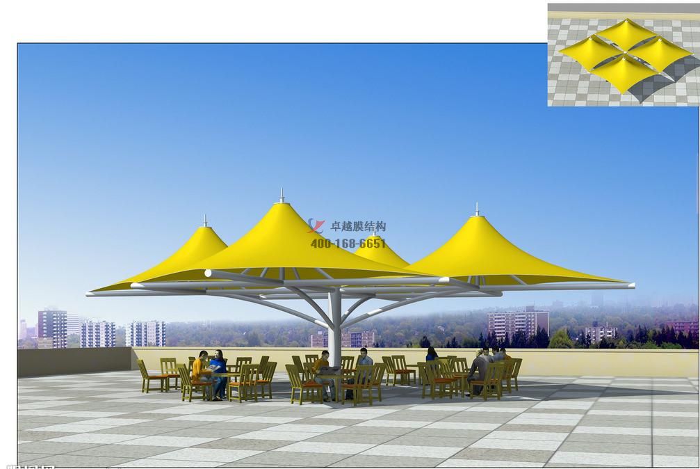 十堰<font color='red'>張拉膜結構</font>景觀小品【案例圖片】