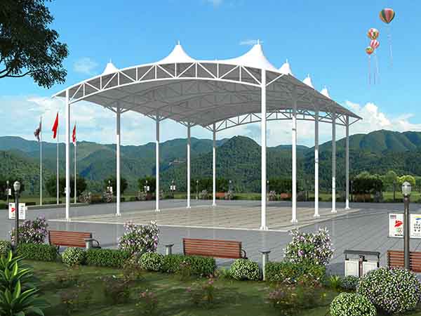 泉州<font color='red'>張拉膜結(jié)構(gòu)</font>景觀設(shè)計(jì)施工【案例圖片】