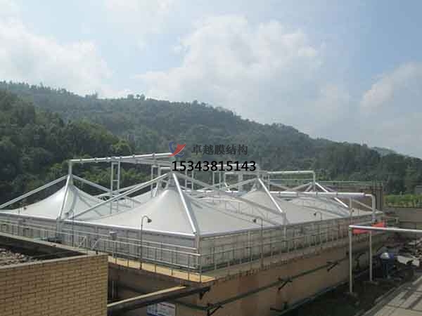 深圳污水池處理池膜結(jié)構(gòu)封閉【案例圖片】反吊膜加蓋設計公司