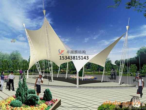 焦作<font color='red'>張拉膜結(jié)構(gòu)</font>景觀小品【案例圖片】