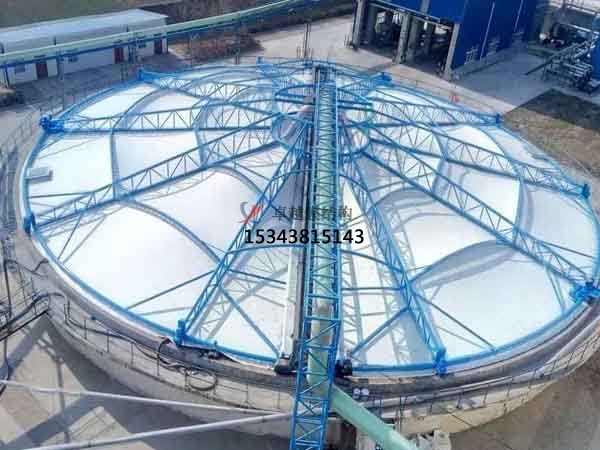 孝感市<font color='red'>污水池膜結(jié)構(gòu)</font>罩棚/場地設(shè)計【公司直銷】  ?