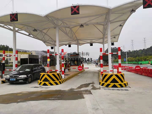 石家莊膜結(jié)構(gòu)收費站罩棚設計生產(chǎn)安裝廠家【工程案例】