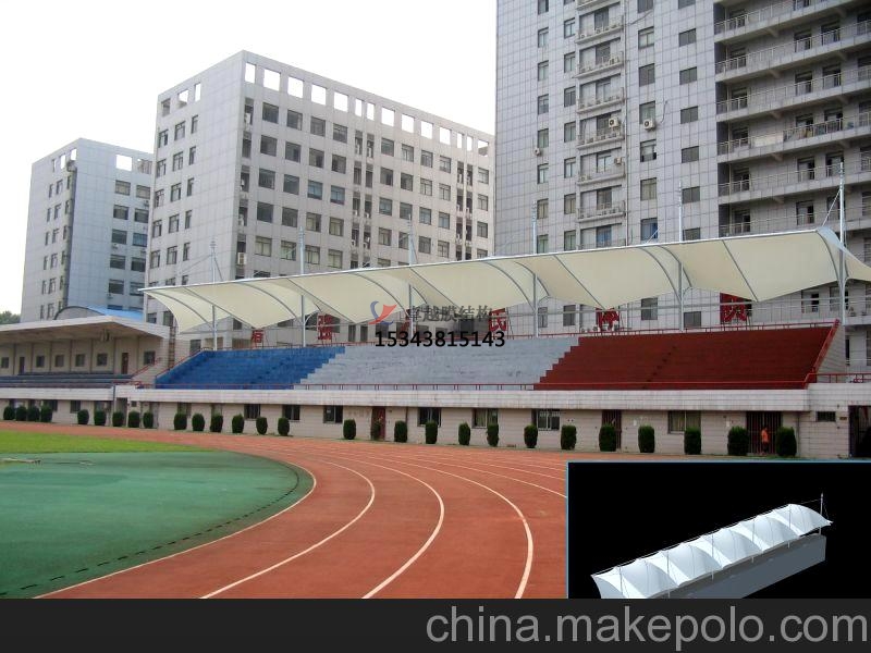 焦作沁陽膜結(jié)構(gòu)生產(chǎn)廠家【看臺(tái)雨棚】門球場(chǎng)遮陽棚案例