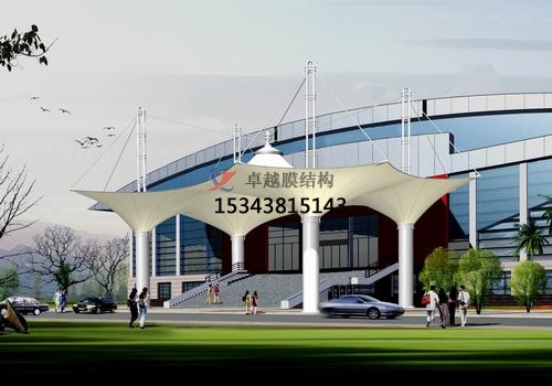 膜結(jié)構(gòu)大門、建筑入口效果圖