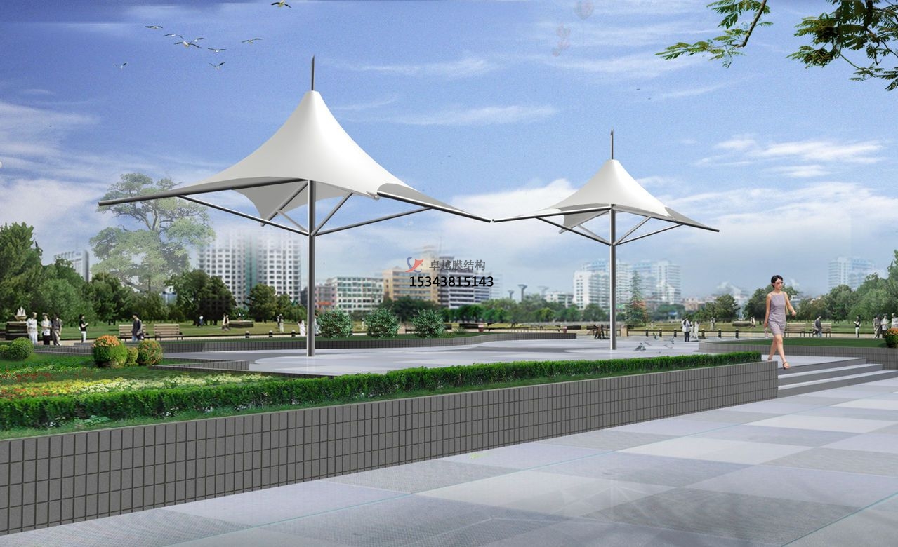 漯河<font color='red'>膜結構景觀</font>效果圖【美圖暴擊】