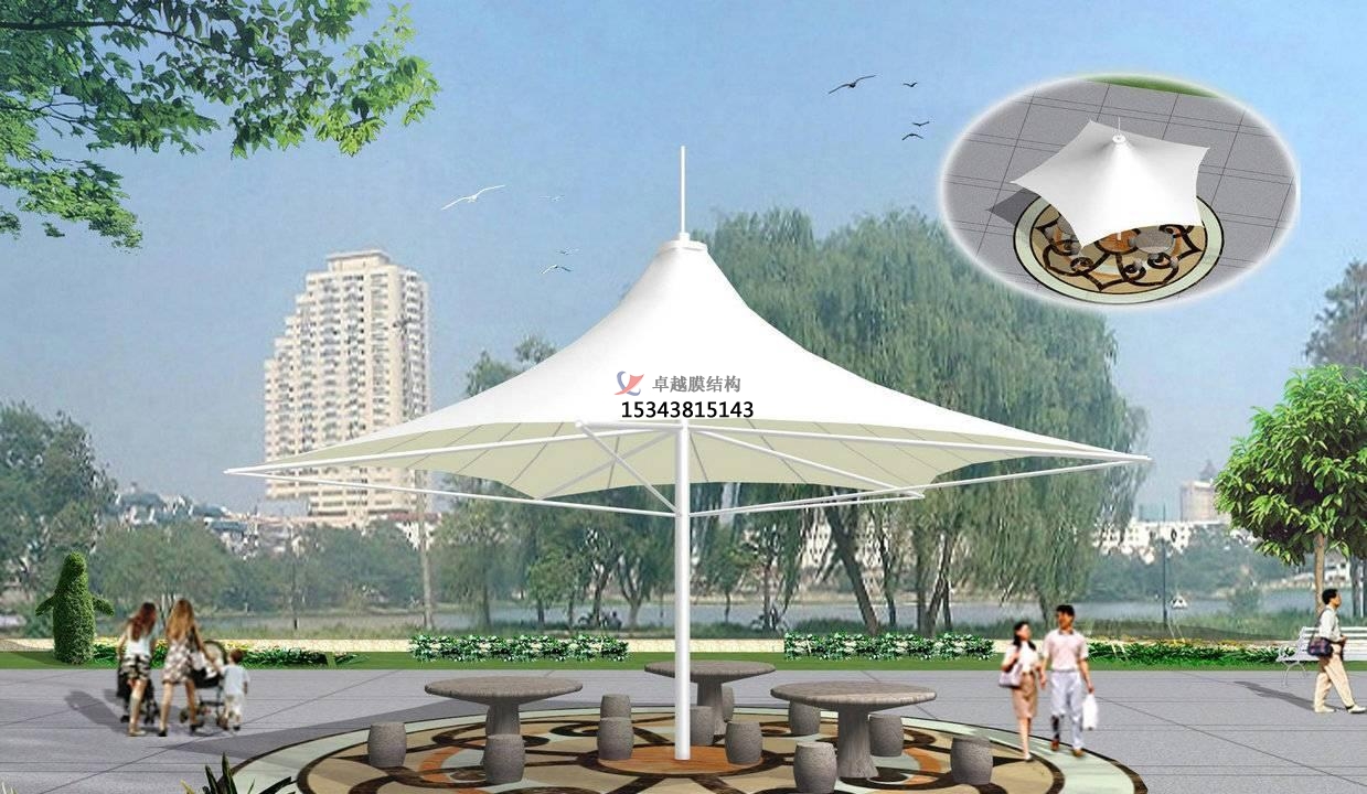 阿泰勒景觀膜結(jié)構遮陽棚