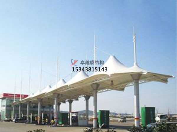 如何去選擇加油站張拉膜所使用的膜材呢？