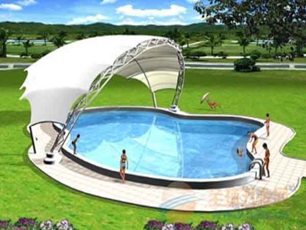 夏日炎炎，充氣膜游泳池