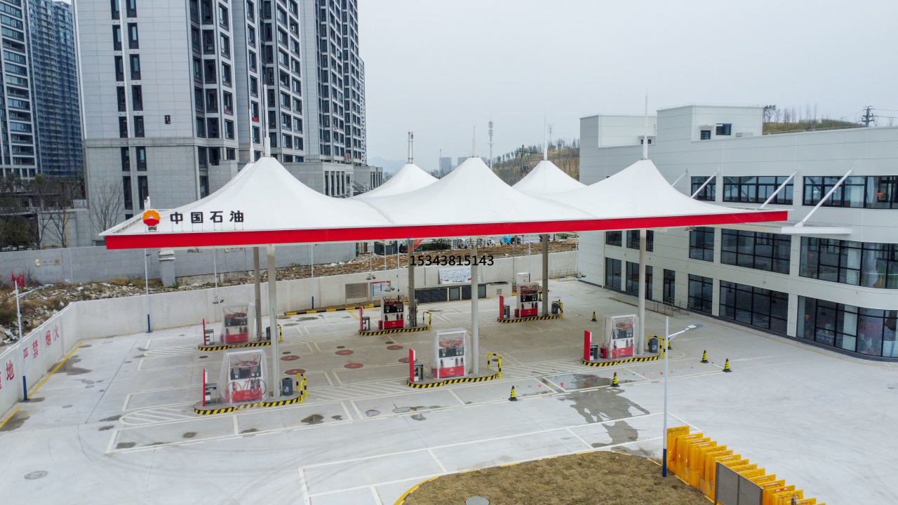 許昌加油站膜結(jié)構案例
