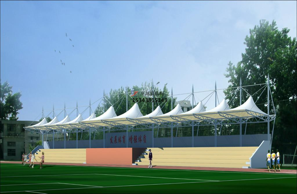 漯河<font color='red'>膜結構看臺</font>主席臺設計施工