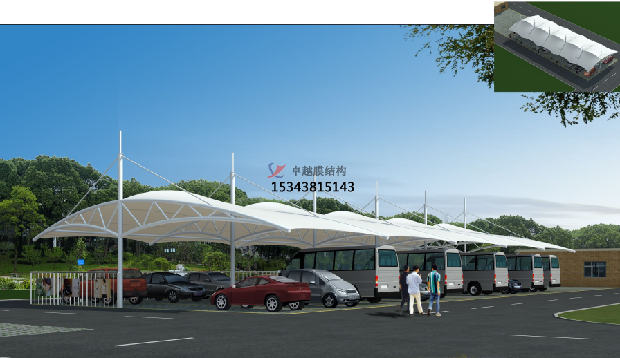 為什么<font color='red'>膜結構車棚</font>隨處可見？