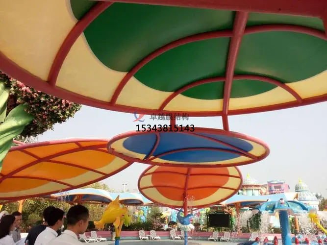 無動(dòng)力游樂場(chǎng)休息區(qū)遮陽(yáng)棚設(shè)計(jì)施工