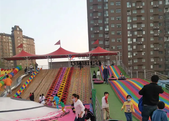 信陽戶外網(wǎng)紅親子樂園遮陽棚生產