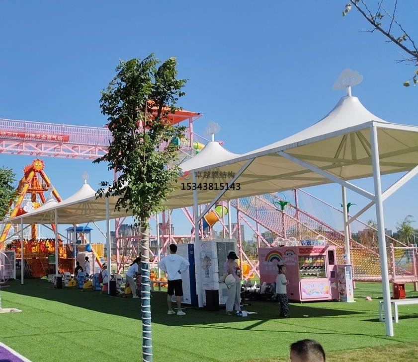 鄭州嵩山路金水源歡樂谷遮陽棚項(xiàng)目