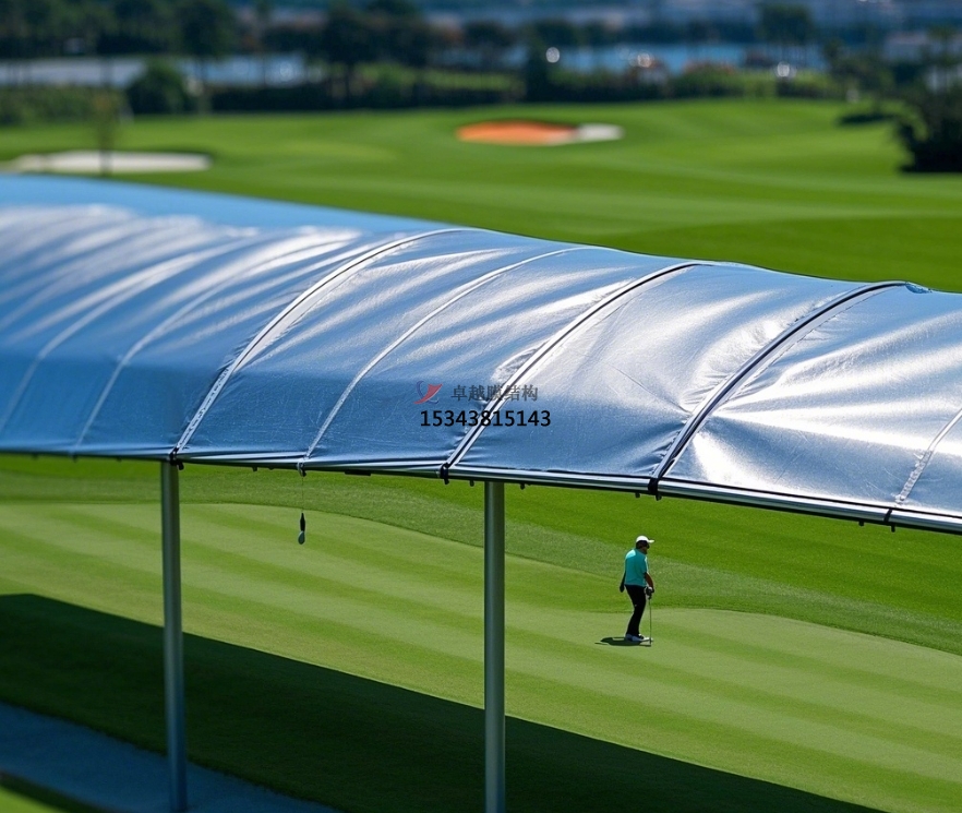 福州膜結(jié)構(gòu)公司【高爾夫發(fā)球臺(tái)罩棚】福州<font color='red'>膜結(jié)構(gòu)廠家</font>